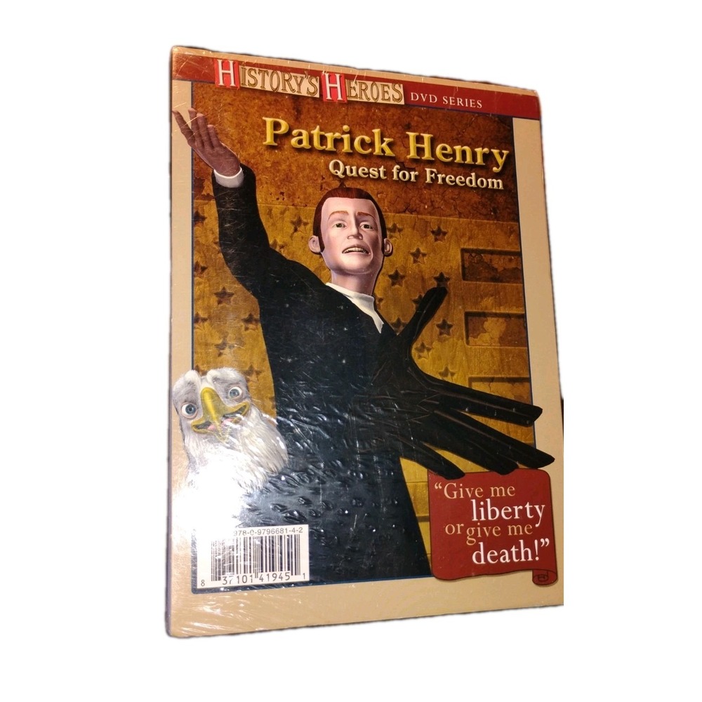 Paul Revere Midnight Ride History's Heroes 2 DVD Set Patrick Henry Quest 4 Free.